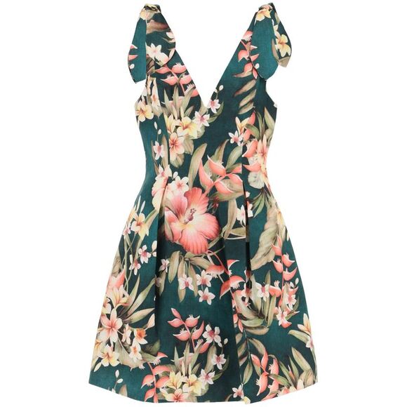 ZIMMERMANN Dresses & Skirts - ZIMMERMANN Lexi Tie Mini Floral Dress